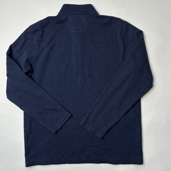Mizzen + Main Sweater Men's Large Quarter Zip Mock Neck Performance Golf - Picture 2 of 6